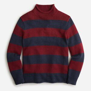 JCrew Heritage cotton Rollneck™ letter "J" sweater in stripe (see pictures)